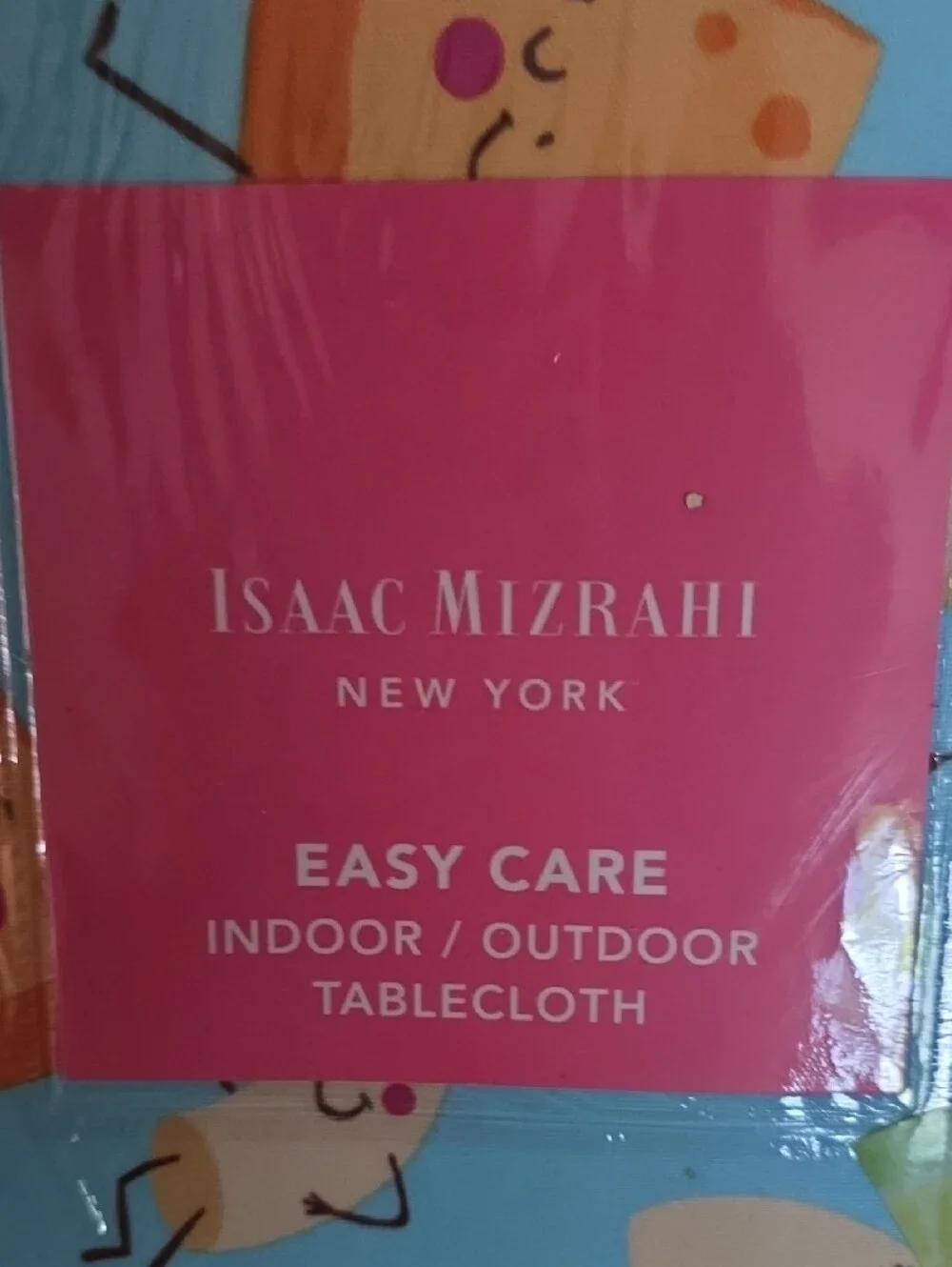 Isaac Mizrahi Bright Tabletop Set with Cheerful Macaroni and  Cheese Motif